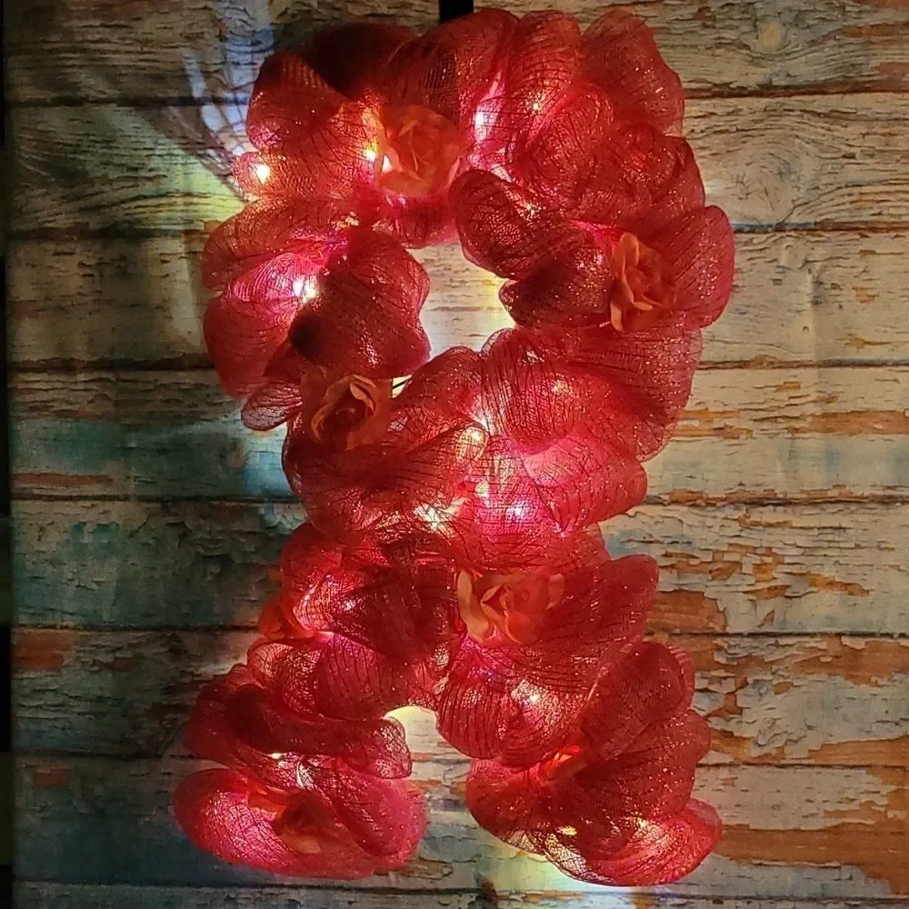 Awareness Wreath with Lights